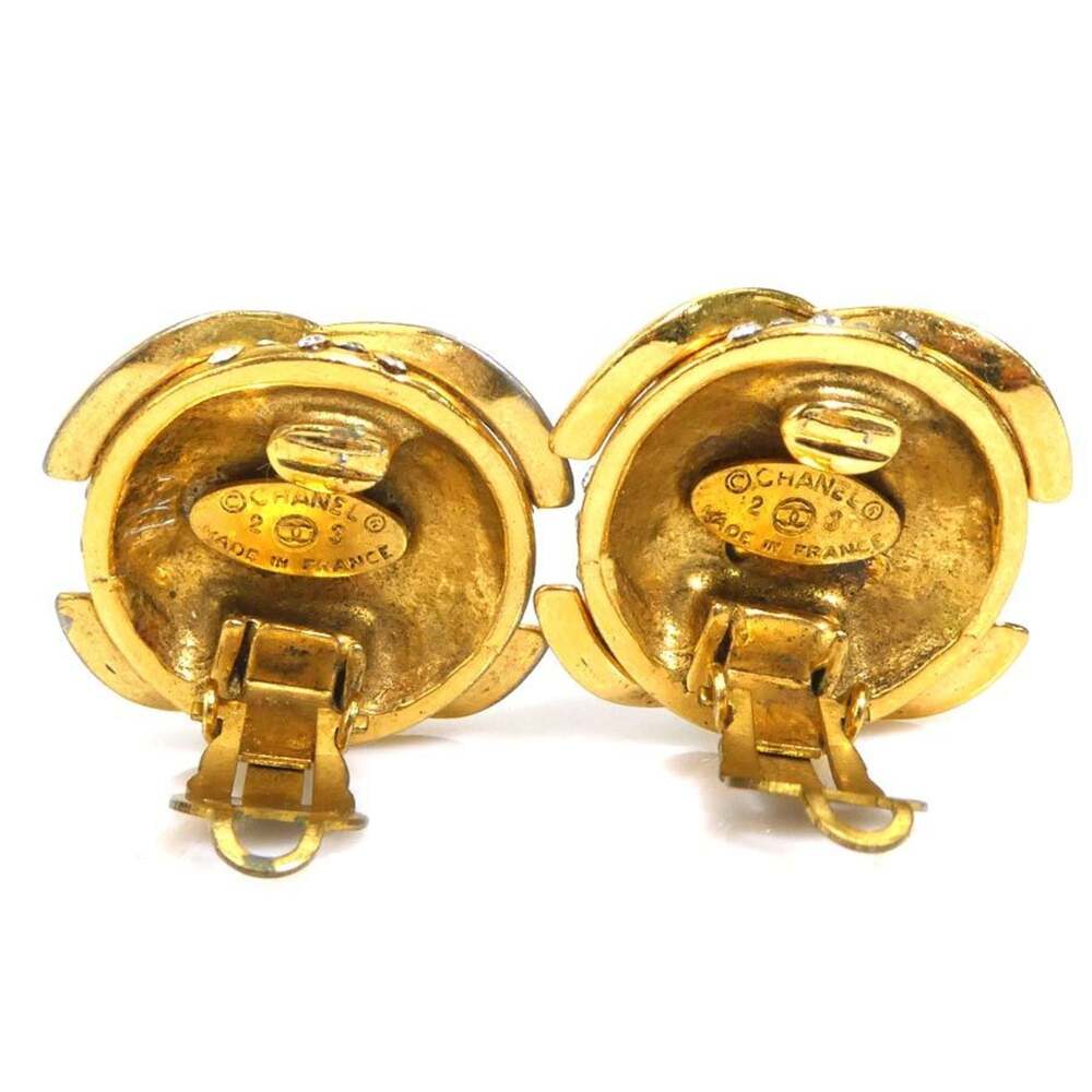 Chanel Cc Logo Clip-On Earrings Metal #247047C68B - Picture 7 of 9